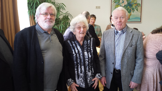 Die Jubilare beim Neujahrsempfang (v.l.n.r.): Werner Herr, Lotti Kerkow und Horst Herr